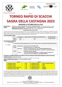 Torneo Rapid di Scacchi – Sagra della Castagna 2023